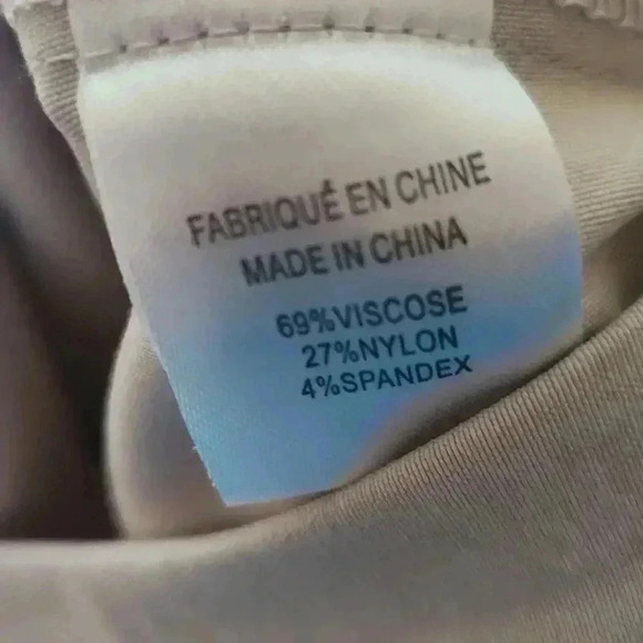 Women's  Lily Morgan Plus Size Stretchy Beige Dress Shorts - Size 1x - Picture 8 of 9